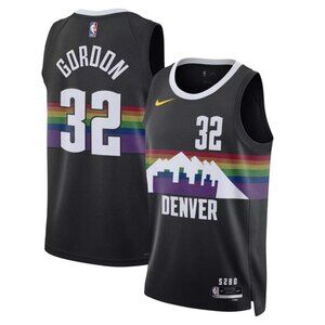 Mens Aaron Gordon Black Stitched Jersey